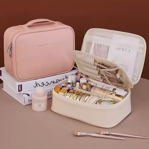 Large Travel Cosmetic Bag with Waterproof Hanging Hook